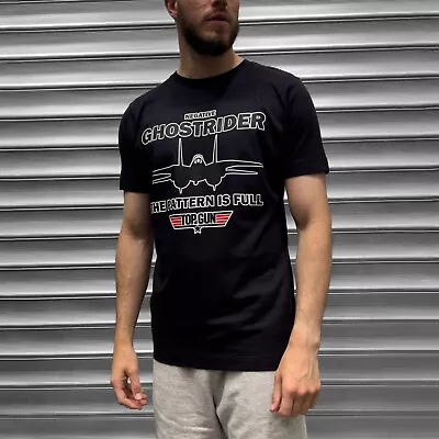 Buy Negative Ghostrider Inspired Top Call Sign Names T Shirt F14 Maverick Goose Gun • 22.99£