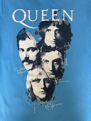 Buy Queen Band Amplified Signature T Shirt VGC FREEPOST • 10.49£