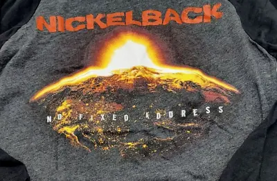 Buy Nickelback No Fixed Address T-Shirt S W 3/4 Sleeves Black/Gray • 26.45£