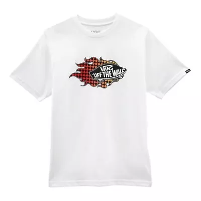 Buy Vans Boys T-Shirt / Flame Logo / White / RRP £25 • 9£