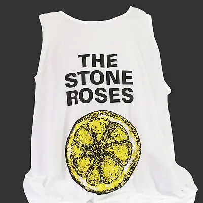 Buy The Stone Roses Britpop Indie Rock T-SHIRT Vest Top Unisex White S-2XL • 13.99£