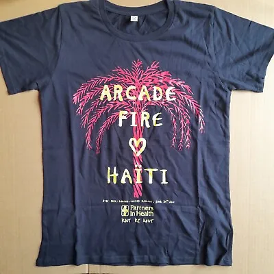 Buy Arcade Fire Haiti T-Shirt 2011.Hyde Park Concert Gig.Unused.OFFICIAL.M • 14.99£