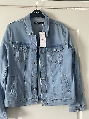 Buy George Fashion Fit Stretch Denim Jacket Size 16 • 15£