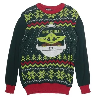 Buy Star Wars The Mandalorian The Child Aka Baby Yoda Ugly Christmas Holiday Sweater • 16.14£