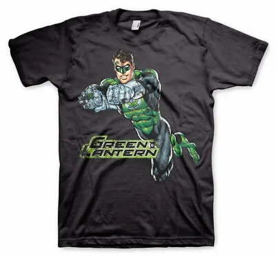 Buy Officially Licensed Green Lantern Distressed Men's T-Shirt S-XXL Sizes • 19.53£
