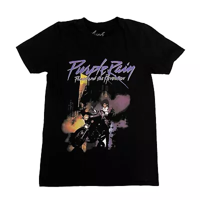 Buy Prince T-Shirt Purple Rain Album Black Mens S Cotton Short Sleeve Music Band • 15.99£