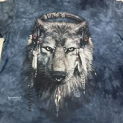 Buy THE MOUNTAIN 2011 MANIMALS DAVID PENFOUND ART WOLF COYOTE T SHIRT Youth Boys XL  • 10.45£
