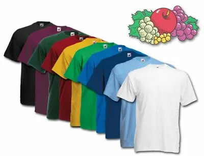 Buy Fruit Of The Loom 5 Pack  Plain Random Mixed Colour's T-shirts Unisex Bargain! • 13.49£