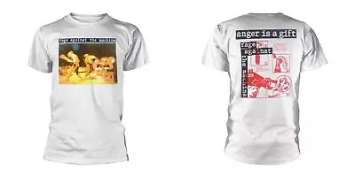 Buy Rage Against The Machine - Anger Gift (White) (NEW MEDIUM MENS T-SHIRT) • 18.02£
