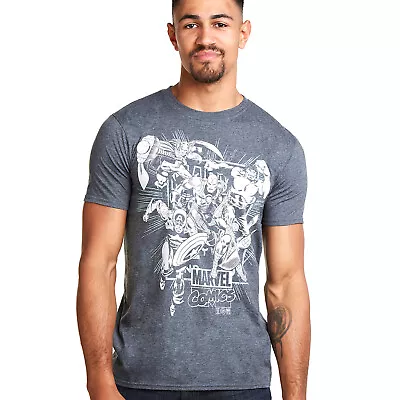 Buy Official Marvel Comics Mens Avengers T-shirt Thor Hulk Iron Man Grey S - XXL • 12.99£