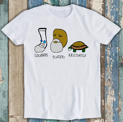 Buy Socrates Plato Aristotle Philosophers Geek Funny Gift Tee T Shirt M1345 • 6.35£