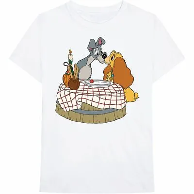 Buy Disney Unisex T-Shirt Lady And The Tramp - Kissing Pose - XX Large - New • 14.95£