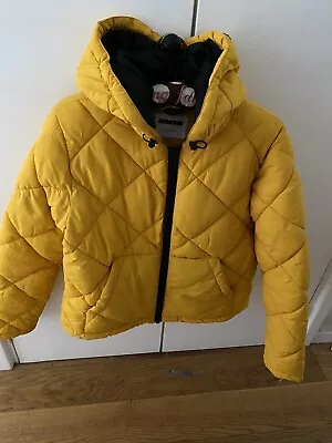 Buy Noisy May Yellow Puffer Jacket • 22.80£
