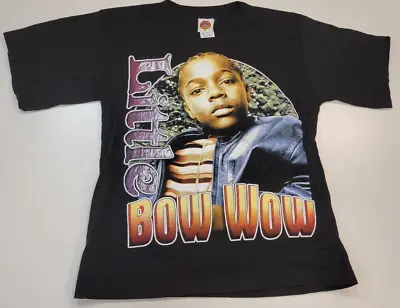Buy Vintage 2000s Black Lil Bow Wow Kids Shirt Youth XL Double Sided Rap Tee Y2K • 23.62£