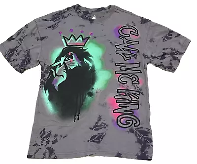 Buy Disney - Lion King -  Scar Call Me King Tie-dye Graffiti T-Shirt -Small - BNWT • 9.99£