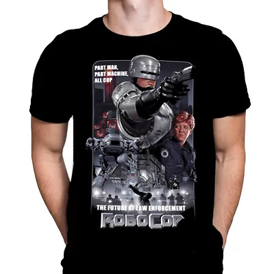 Buy FUTURE LAW ENFORCEMENT - Black T-Shirt - Sizes S - 5XL -  /Classic 80's Sci-Fi • 22.95£
