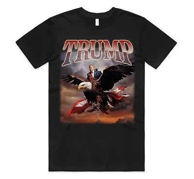 Buy Donald Trump Eagle T-shirt Top Funny Election Campaign 2024 Gift American • 11.99£