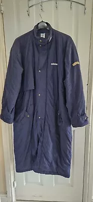 Buy Adidas Mens Navy Blue Long Trench Coat Jacket Medium  • 10£
