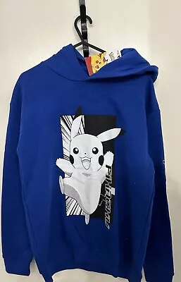 Buy Boys Pokemon Pikachu Blue Hoodie Size 13-14 Years • 3£