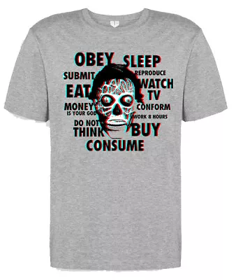 Buy Film Movie Funny Birthday Horror T Shirt For They Live Fans John Carpenter • 6.49£