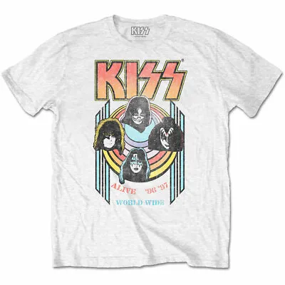 Buy KISS World Wide White T-Shirt NEW OFFICIAL • 15.19£