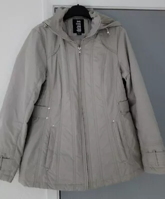 Buy Ladies Fitted Beige Detachable Hooded Jacket  From Intl D.E.T.A.I.L.S  SIZE S • 15£