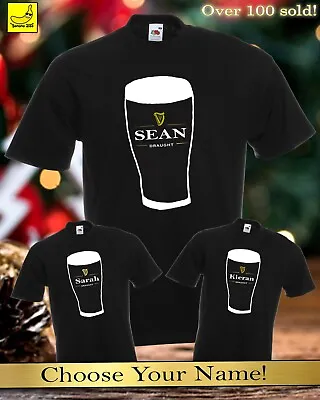 Buy Guinness Personalised T-Shirt Birthday Drinking Beer Ireland Unique Gift Tee • 8.99£