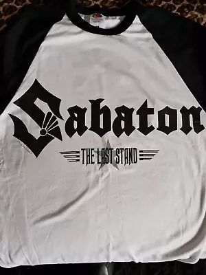 Buy Sabaton Long Sleeved T Shirt Armpit-armpit Front Only 18.5  Length 20  Band • 12£