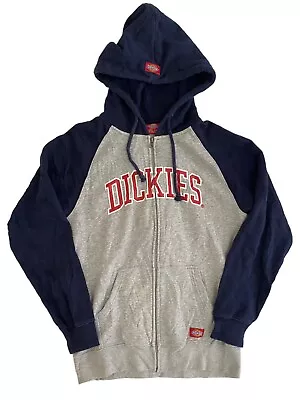 Buy Dickies Zip Up Hoodie Mens Size Medium Grey Full Zip Drawstring Vgc Fast Post • 18.33£