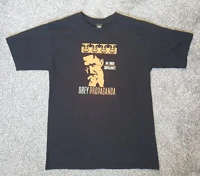 Buy Obey Mens Large Tshirt Propaganda Andre The Giant T Shirt Tee VGC Rare Black • 29.99£