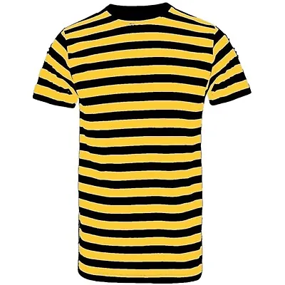 Buy Men's Kid's Striped Cotton Stripey T-Shirt Short Sleeve Stripe Cotton T-Shirts • 6.99£