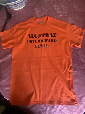 Buy Alcatraz Prisoner Uniform T-Shirt Psycho Ward Prison Size Medium • 10£