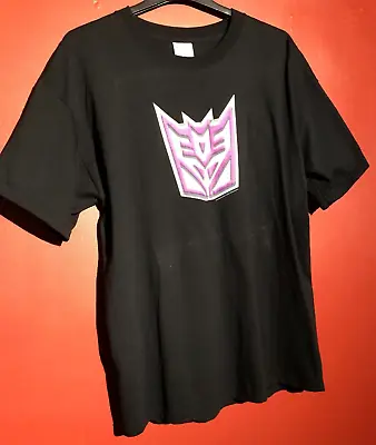 Buy Vintage 2001 Decepticon Transformers T Shirt Black Hasbro Size Xl • 17.99£
