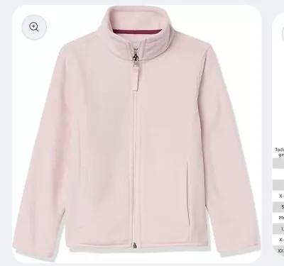 Buy Kids Pink  Fleece Jacket With Two Side Pockets Age 4-5 • 7.95£