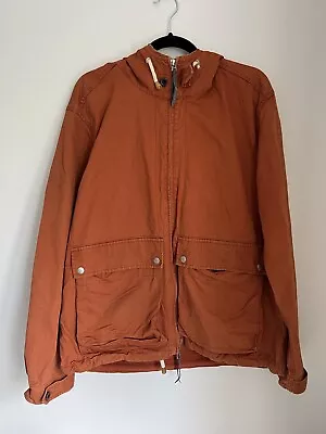 Buy Pretty Green Jacket Size 2XL Orange Full Zip Hooded Casuals Mod Liam Gallagher • 36.95£