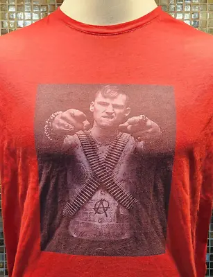 Buy Machine Gun Kelly - Bandolier & Finger Guns Pic - Red T-Shirt (Size L) • 18.89£