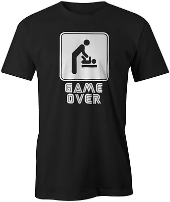 Buy Game Over New Baby Funny Quote Joke Dad Gaming Style T-Shirt • 9.49£
