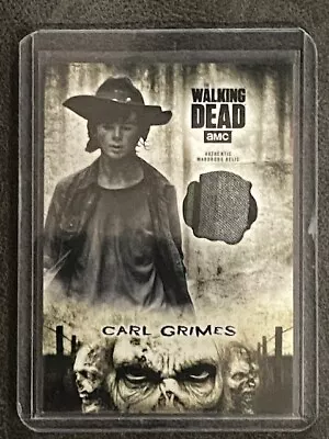 Buy 2018 The Walking Dead The Hunted Series Carl Grimes Used Wardrobe Relic 3 Color • 15.11£