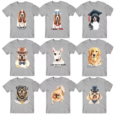 Buy The Multi Dogs Logos T-Shirt Breed Funny Animals Unisex Kids  Tee Top #A • 9.99£
