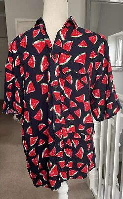 Buy Mens Watermelon Summer Short Sleeve Shirt Casual Holiday T Shirt Top Sz L Large • 4.99£