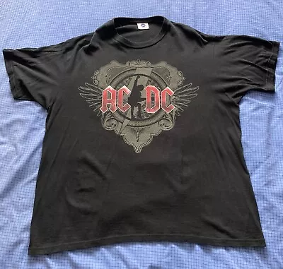 Buy AC/DC Black Ice World Tour T Shirt 2008-2009 XXL 2XL • 15£