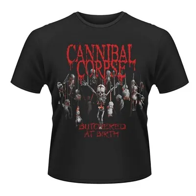 Buy CANNIBAL CORPSE - BUTCHERED AT BIRTH (2015) BLACK T-Shirt Large • 19.11£