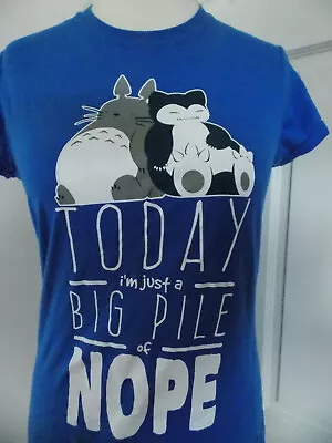 Buy Cute Kawaii Quirky Geek Nerd Snorlax Totoro Pile Of Nope T Shirt Qwertee M • 5.50£