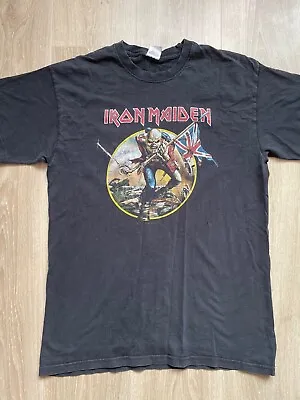 Buy Iron Maiden UK Somewhere Back In Time World Tour 2008 T Shirt Size Medium Back • 24.99£