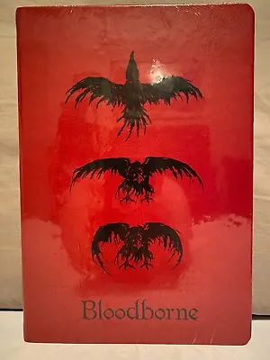 Buy Bloodborne Journal Official Sony Merch Crow Design Red From Software Sony Game • 18.85£