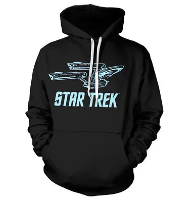Buy Officially Licensed Star Trek - Enterprise Ship Hoodie S-XXL Sizes • 37.92£