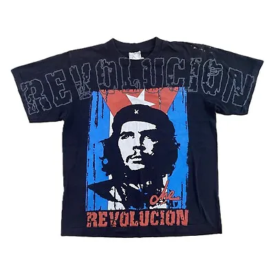 Buy 90’s Che Guevara Revolucion All Over Print Vintage Single Stitch T-Shirt Size L  • 59.99£