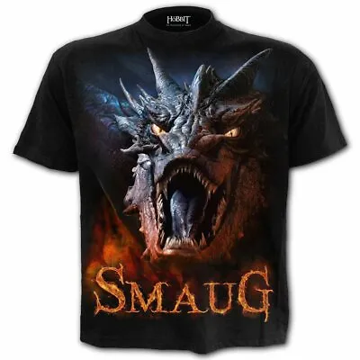 Buy Spiral The Hobbit - Smaug - Men's Black T-Shirt • Ships In 2-4 Weeks • Gothic • 31.28£