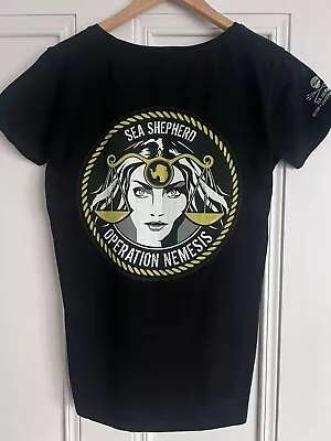 Buy Sea Shepherd Operation Nemisis Campaign T Shirt Ladies Size M • 8£