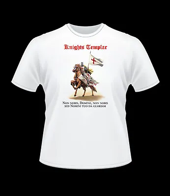 Buy Knights Templar Jerusalem Catholic Jesus Christ T Shirt XS S M L XL 2XL 3XL • 11.99£